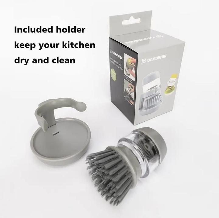 Image du produit PhoneLook Mini brosse de nettoyage vaisselle avec distributeur de savon et support