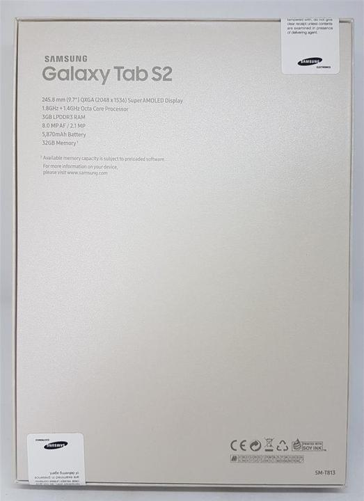 Actual product image Samsung Galaxy Tab S2 Value Edition (9.70", 32 GB, White)