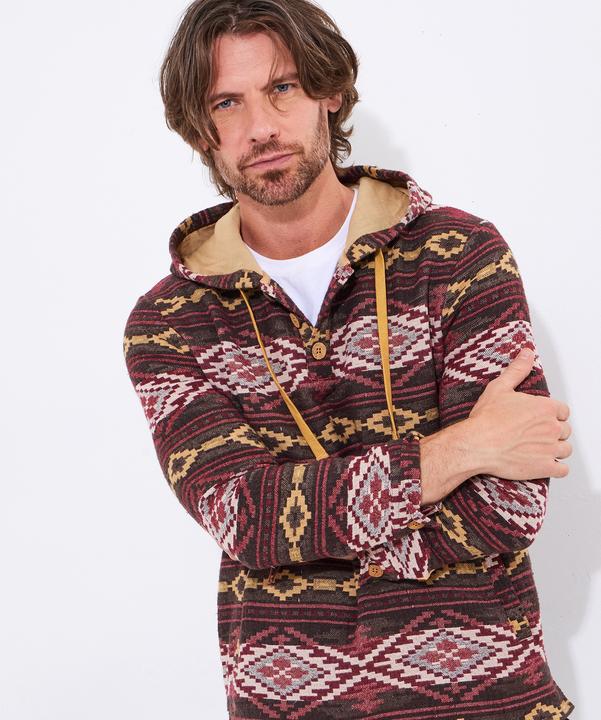 Immagine prodotto Joe Browns Warm Aztec Button Detail Hoodie (M)