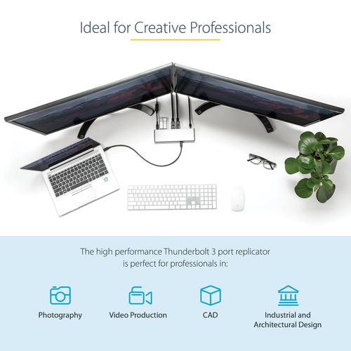 Actual product image StarTech Thunderbolt 3 Dock (Thunderbolt, 2 Ports)