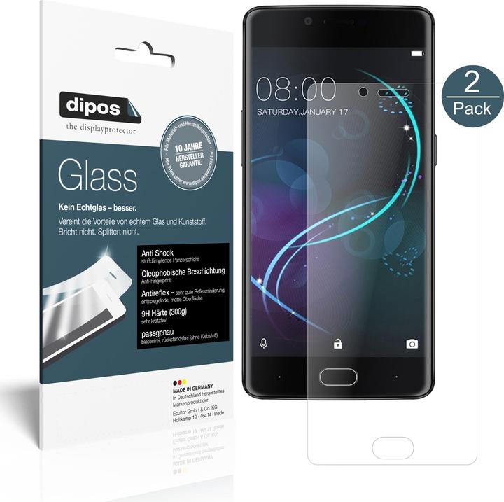 Immagine prodotto Dipos Pellicola Protettiva Anti-Shock (2 Pezzo/i, Doogee Shoot 1)