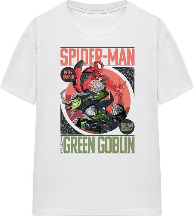 Actual product image Spiderman Unisex Adult Vs Green Goblin T-Shirt (XL)