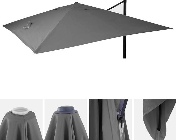 Immagine prodotto Swisshandel24 Copertura per ombrellone a semaforo di lusso, copertura di ricambio per ombrellone, 3,5x3,5m (3.50 m)