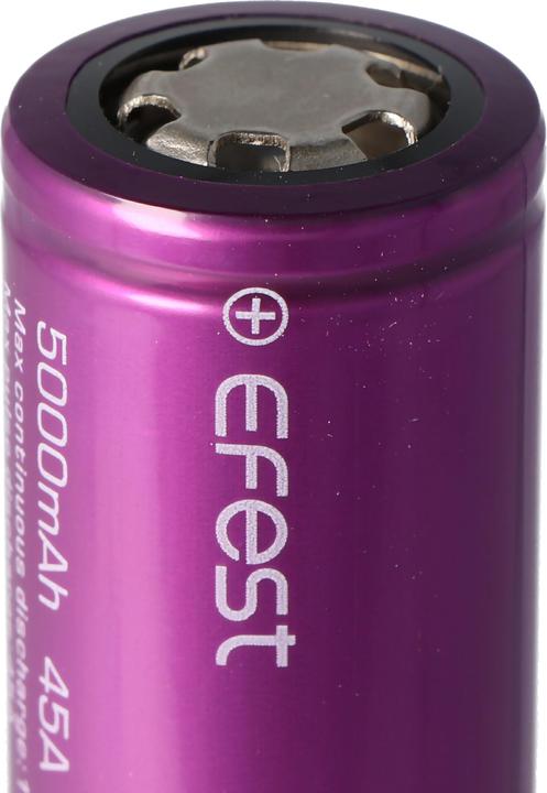 Immagine prodotto Efest Batteria ricaricabile Purple IMR26650, non protetta (1 pz., 26650, 5000 mAh)