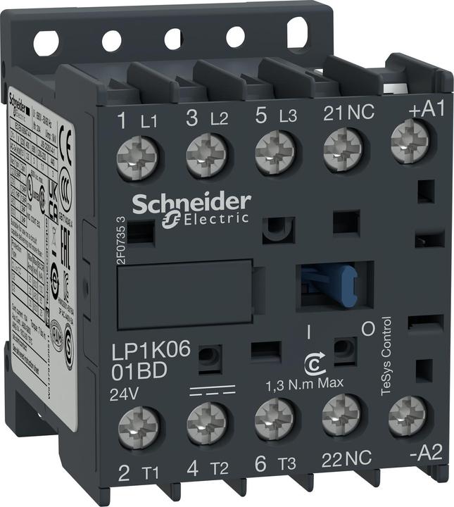 Immagine prodotto Schneider Electric Contattore di potenza 24VDC 5,5kW 12A