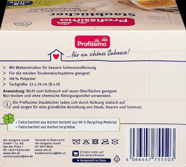 Nährwerte und Zutaten dm Profissimo Staubtücher (48 Stk.)