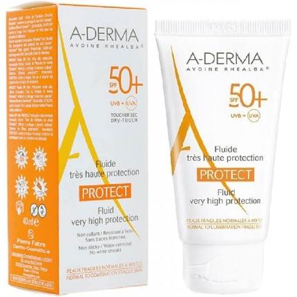 Produktbild A-Derma PROTECT Fluide invisible SPF50+ (Sonnencreme Gesicht, SPF 50+, 40 ml, 60 g)