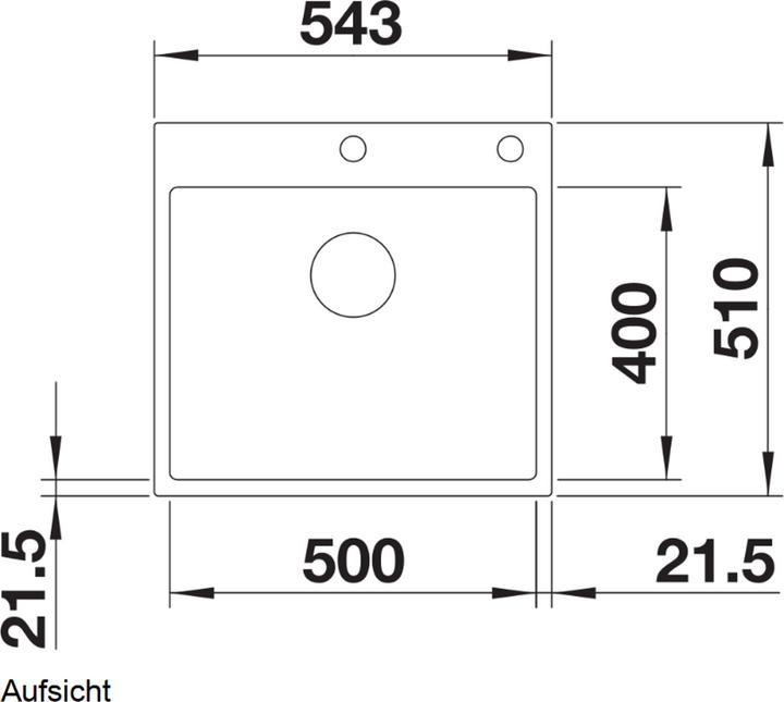 Produktbild Blanco Subline 500-IF/A SteelFrame (Einbauspüle, 54.30 cm, 51 cm)