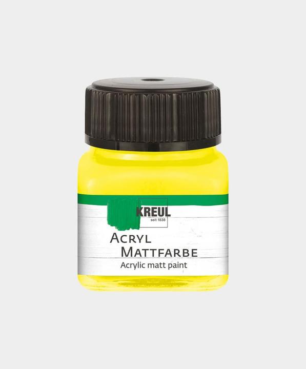 Produktbild Kreul Acryl Mattfarbe, 20 ml (Gelb, 20 ml)