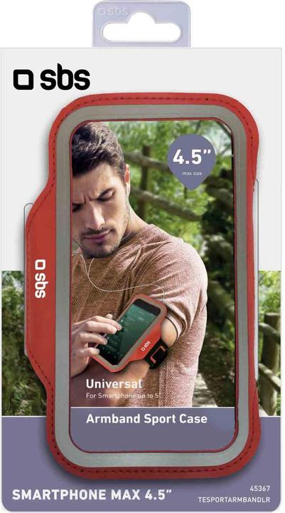 Actual product image SBS Sports armband case for smartphones up to 4.5Inc