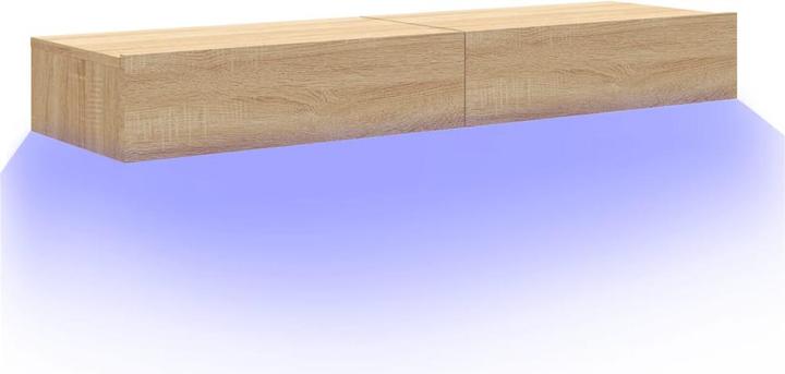 Immagine prodotto VidaXL TV Schrank mit LED-Leuchten Fernsehschrank Lowboard 2 Stk. Sonoma-Eiche