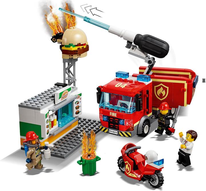 Immagine prodotto LEGO Impiego dei vigili del fuoco al ristorante Burger (60214, LEGO City)