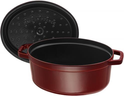 Produktbild Staub Bräter oval dunkelrot (29 cm, Bräter + Schmortopf, Gusseisen)