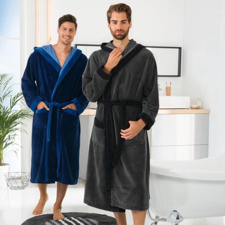 Image du produit Erwin Müller Peignoir pour hommes avec capuche (M)