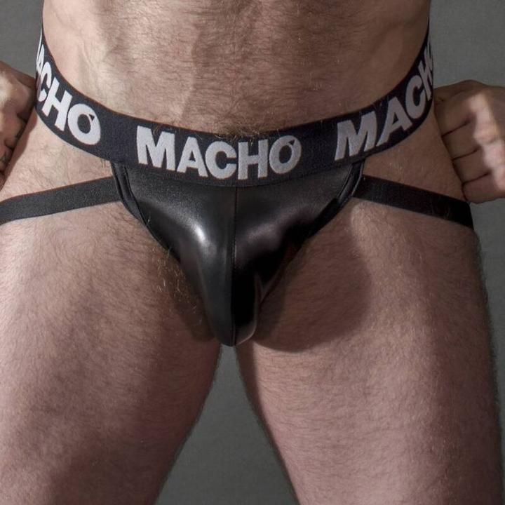 Image du produit Macho Underwear Macho - Mx25nc Jock Cuir Noir M (M)