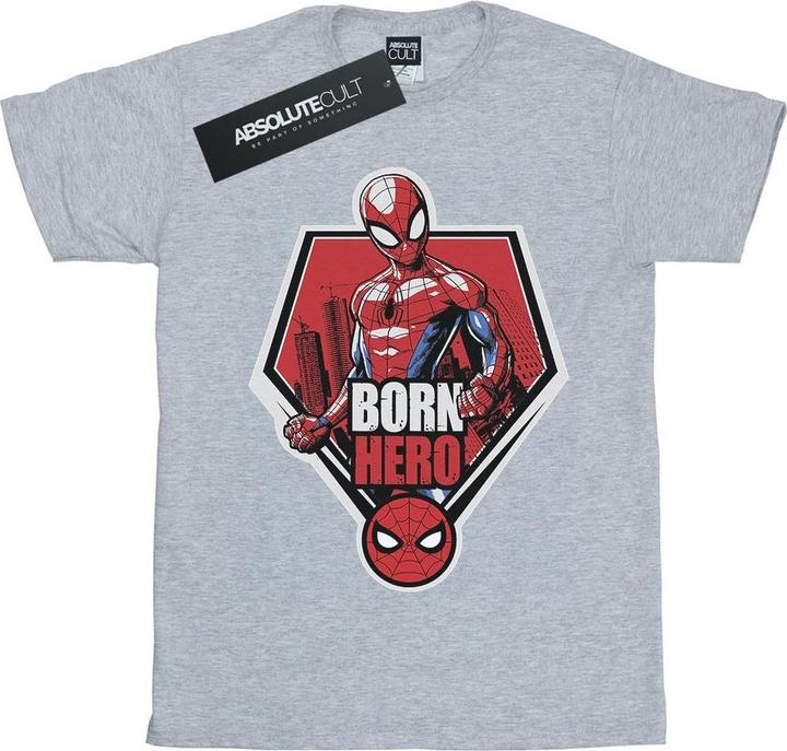 Actual product image Mens Spider-Man Born Hero T-Shirt (L)