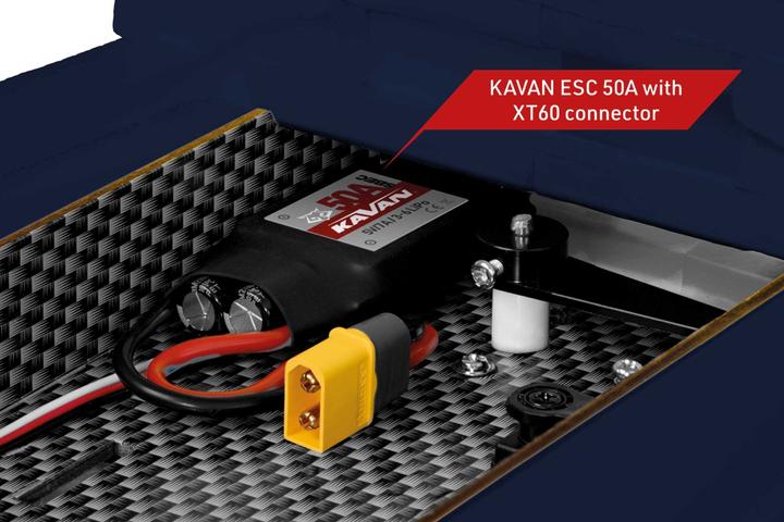 Actual product image Kavan Bristell B23 Blue 1600mm Electric Motor Low Wing ARTF