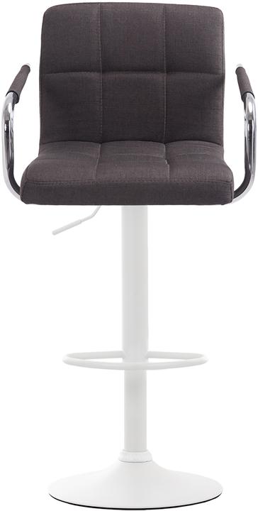 Produktbild CLP Barhocker Lucy V2 Stoff weiss, dunkelgrau
