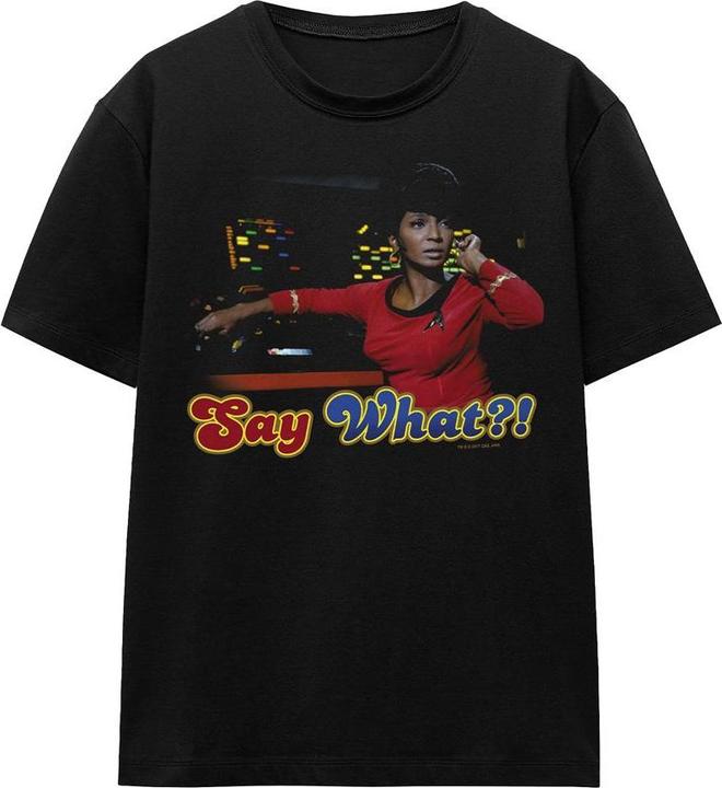 Actual product image Unisex Adult Say What T-Shirt (L)