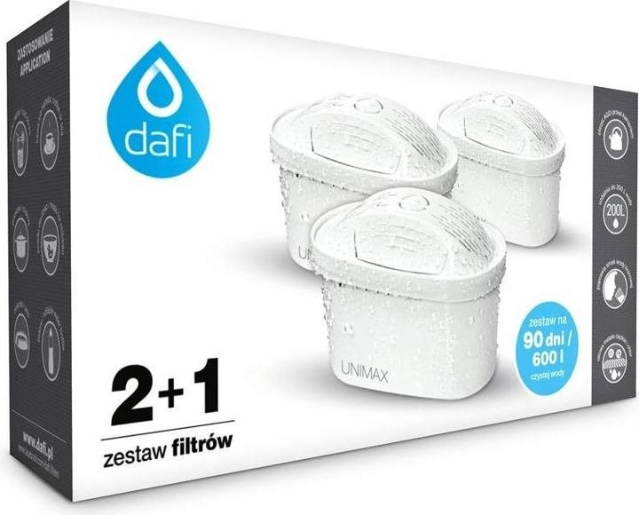 Actual product image Dafi Unimax 2+1 filter cartridges (carton)
