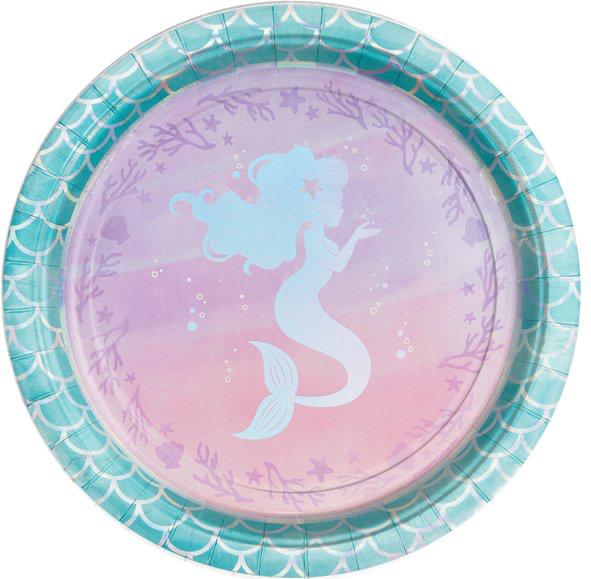 Produktbild Creative Party Assiettes Mermaid Sirène