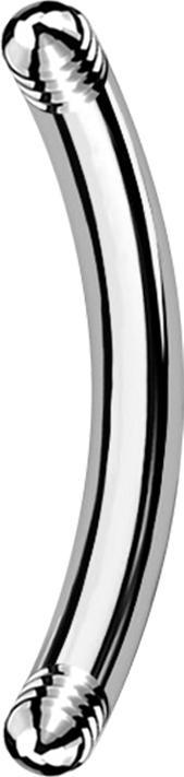 Image du produit Star Piercing Micro tige de banane argent (sans laiton, Acier chirurgical 316L)