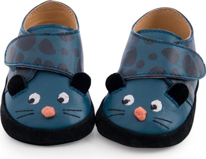 Image du produit Moulin Roty Chaussons en cuir panthère bleue Dans La Jungle 6/12 mois (12)