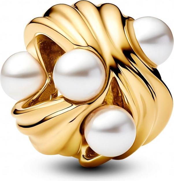 Image du produit Pandora Charme de vagues abstraites (Plaqué or, Acier inoxydable)