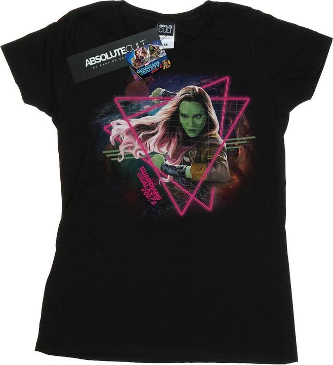 Actual product image Womens/Ladies Guardians Of The Galaxy Neon Gamora Cotton T-Shirt (M)