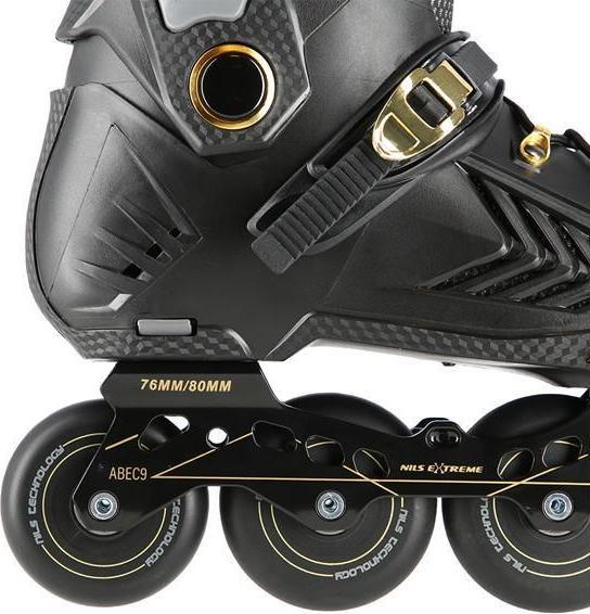 Actual product image Nils Slalom skates Extreme NA20002 black-gold - 41 (41)