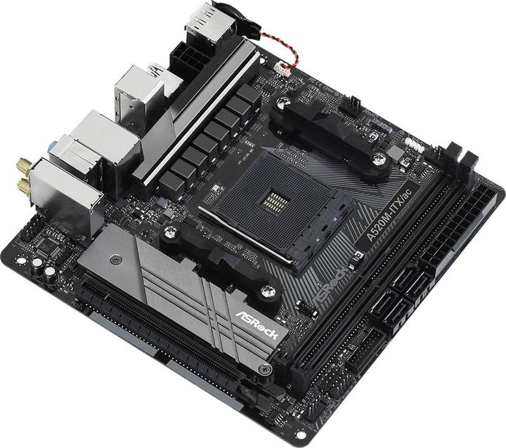 Actual product image AsRock A520M-ITX/ac (AM4, AMD A520, Mini-ITX)