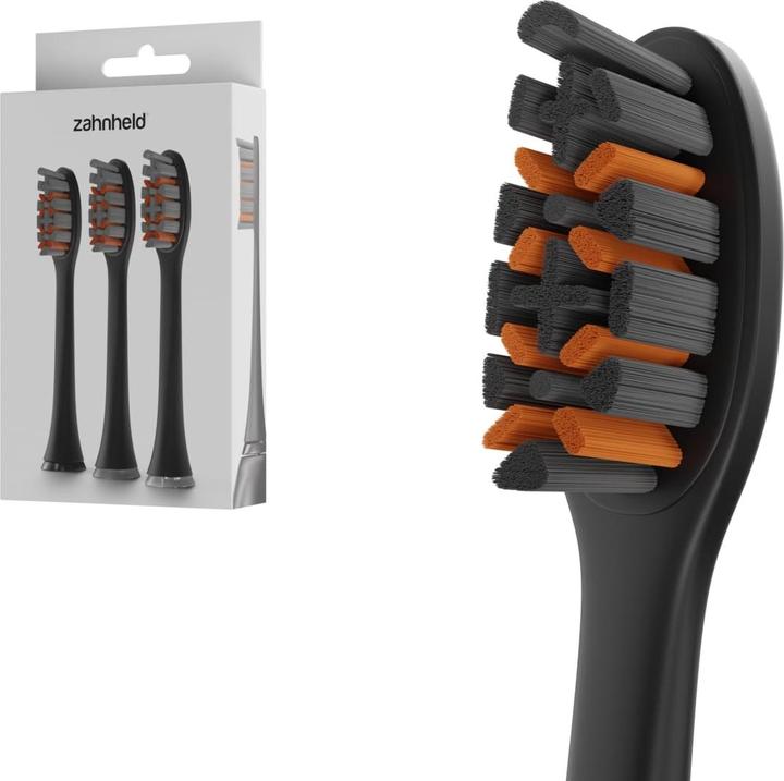 Zahnheld Bürstenkopf Pro X-Clean 3x Schwarz (3 x)