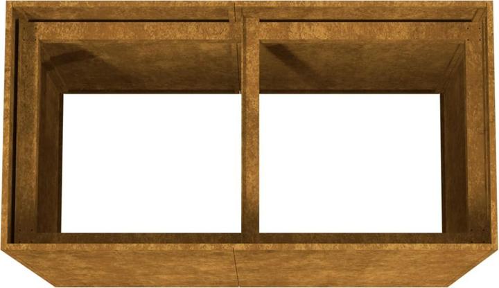 Produktbild VidaXL Pflanzkübel 80x40x80 cm Cortenstahl, Farbe: Rostig
