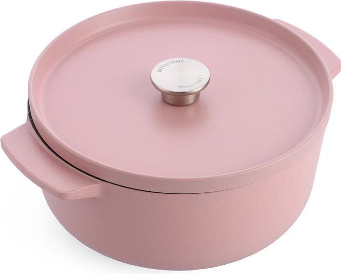 KitchenAid braadpan enamel 26cm - dried rose - limited edition (26 cm, Casserole + Stewpot, Cast iron)