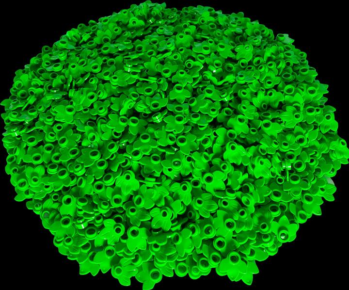 Produktbild LEGO 1x1 Blume Hellgrün - Pflanze Blätter Pflanzenblatt - Bright Green 32607 - 100x (32607, LEGO Zubehör)