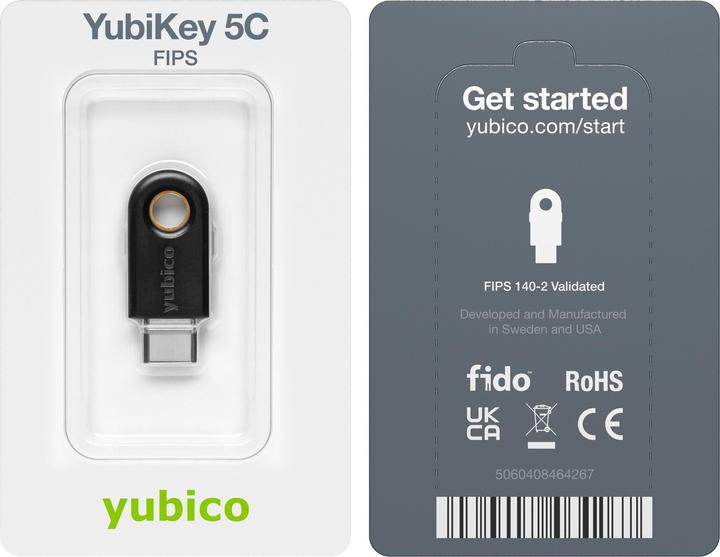Actual product image Yubico YubiKey 5C FIPS (USB-C)