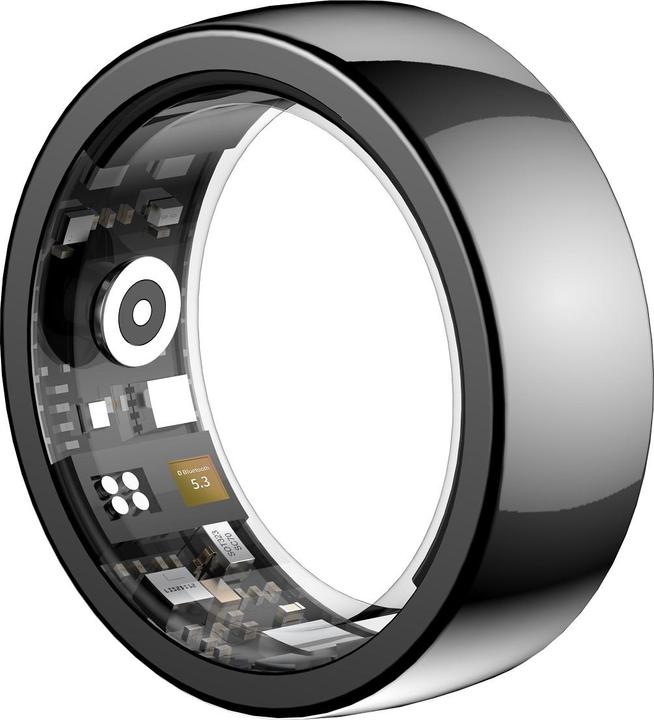 Actual product image Riversong smart ring Trinity black SR01 size 7 diameter inside mm (7, Black)