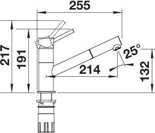 Actual product image Blanco KANO-S black matt | Low pressure | With pull-out hose | Backflow preventer | Ker
