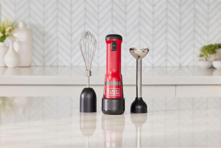 Productafbeelding Black & Decker Handmixer Keukenstaf Rood, 2-delig