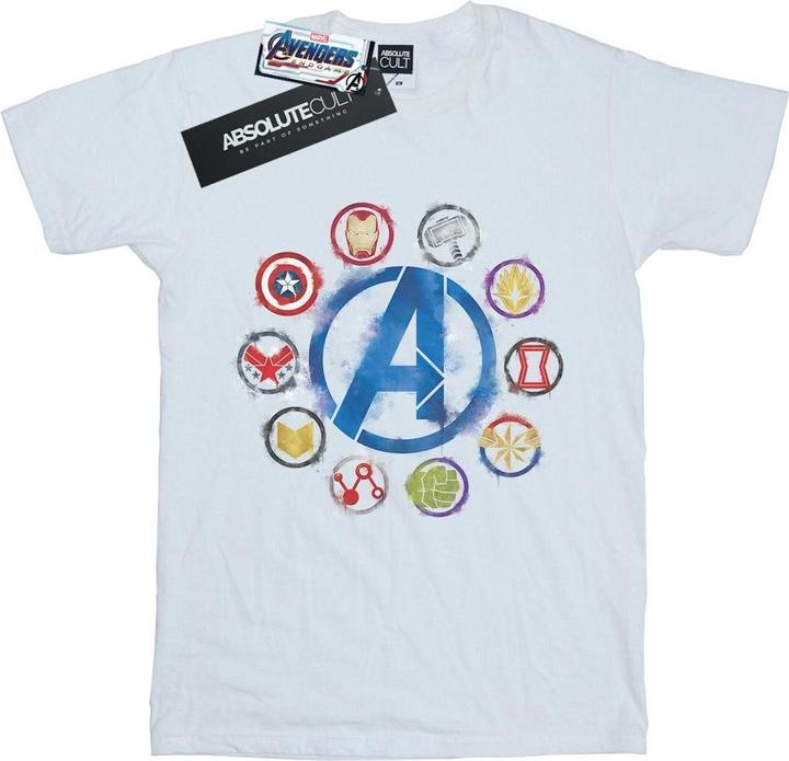 Image du produit - T-shirt AVENGERS ENDGAME PAINTED ICONS - Homme (S)
