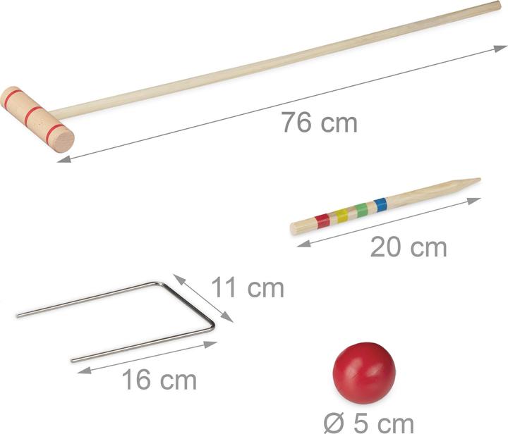 Actual product image Relaxdays Croquet game