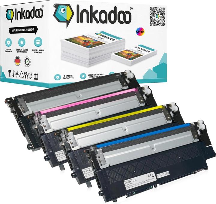 Image du produit Inkadoo Toner compatible pour HP Color Laser MFP 170 Series (M, Y, CF, C)