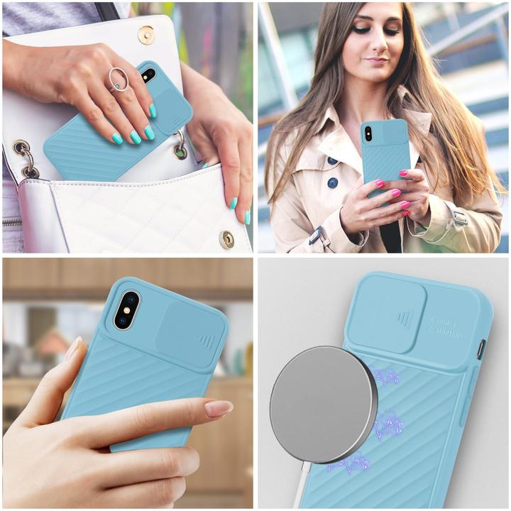 Immagine prodotto Cadorabo Cover in TPU con protezione della fotocamera (Apple iPhone XR)