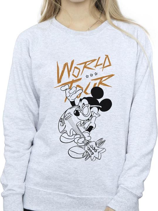 Actual product image Disney Womens/Ladies Mickey Mouse World Tour Line Sweatshirt (XL)