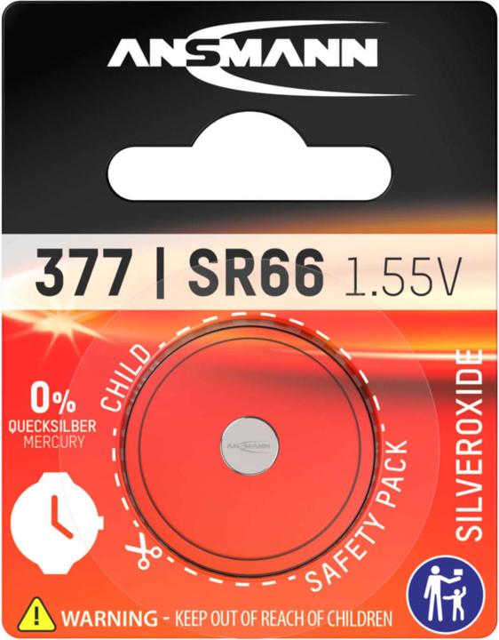 Produktbild Ansmann 377 Silveroxid SR66 (1 Stk., SR66, 19 mAh)