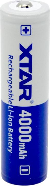 Xtar 18650 battery with protective electronics (1 pcs., 18650, 4000 mAh)