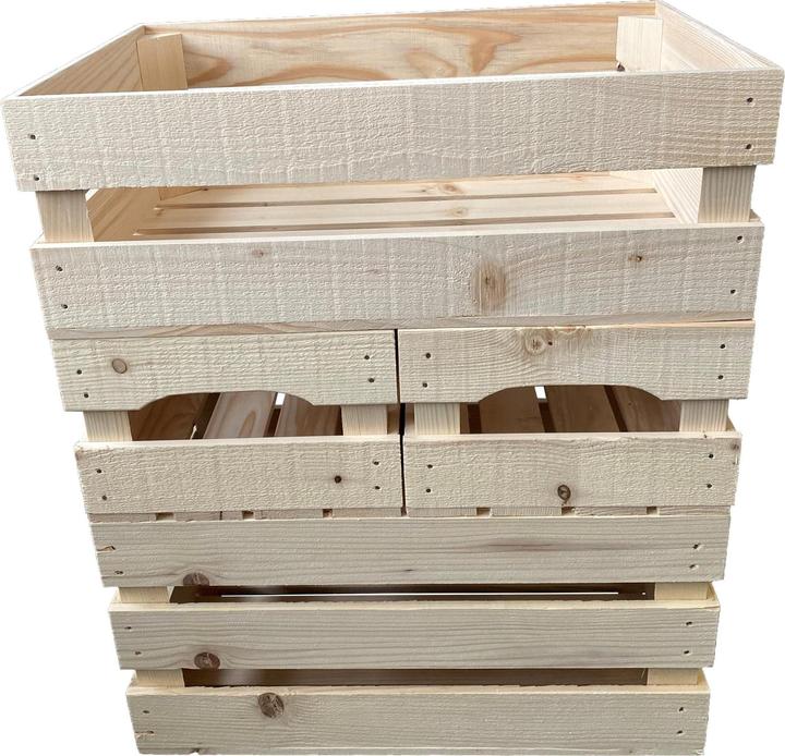 Image du produit Holz Zollhaus Harasse à fruits épicéa / sapin, brut 60 x 40 x 20 cm (20 x 60 x 20 cm, 48 l)