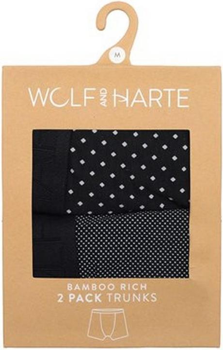 Produktbild Wolf And Harte Boxershorts Bambus Reich Getüpfelt (2er Pack) (XXL, 2er Pack)