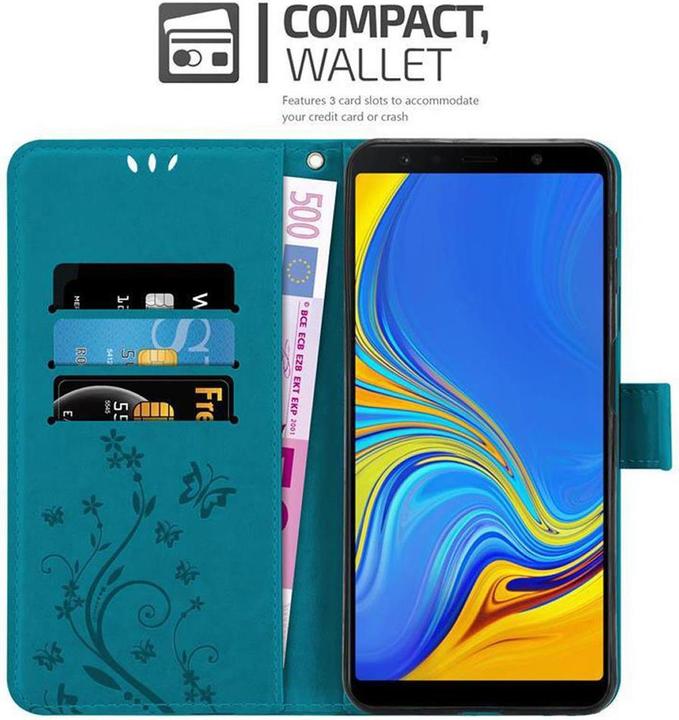 Actual product image Cadorabo Flower Book Cover (Samsung Galaxy A7 (2018))