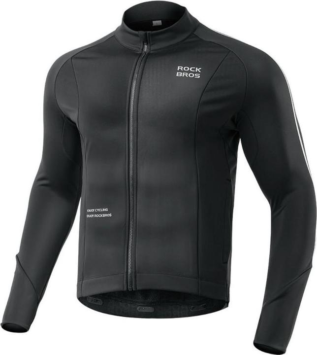 Rockbros 15400002005 long sleeve cycling jersey autumn/winter XXL - black (XXL)